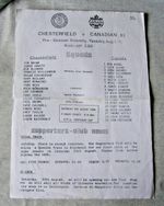 CHESTERFIELD V CANADIAN XI 1986 PRE-SEASON FRIENDLY