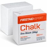 Firstaid4sport 2oz White Chalk Block 56g Magnesium Single Block,