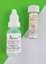 Euphrasia Homeopathy Eye Drops and Remedy Kit  Dogs Rabbits Horses Birds poultry
