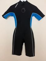 Tribord Oxylane Decathlon Shortie Men's Wetsuit Black Blue - Small - VGC