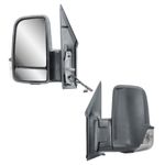 Passenger Left Side Wing Mirror N/S Manual No Heat for 06-18 Sprinter VW Crafter