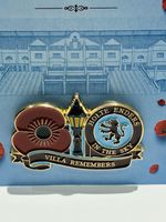 ASTON VILLA ⚽️ REMEMBERS BADGE & CARD H.E.I.T.S 💜💙 limited edition 