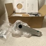 SMART LOCK FINGER Print Combo Door Lock Silver Brushed Finish Smart Card Access