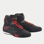 ALPINESTARS SEKTOR MOTORCYCLE MOTORBIKE PROTECTIVE SHORT BOOT BLACK BRIGHT RED