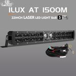 22" 2-Row Laser LED Light Bar Offroad Driving Work Lamp 4X4 UTE SUV UTV +DT Wire