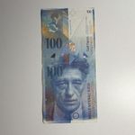Swiss 100 Francs, 8th Series, Pick P-72, Alberto Giacometti