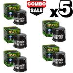 HIFLO OIL FILTER HF204 X 5 BUNDLE FITS KAWASAKI TRIUMPH YAMAHA HONDA MOTORCYCLES