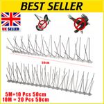 5/10M Bird Spikes For Pigeon Deterrent Fences Wall Window Ledge Cat Anti Climb