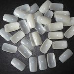 Natural False Nails Full Cover  Medium Square Nails in 10 Different Sizes x 100