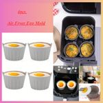 4 Pcs Air Fryer Egg Mold – Premium Silicone Egg Tray for Perfectly Cooked Eggs