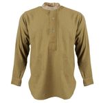 WW2 British Army Other Ranks Wool 3-Button Collarless Shirt Repro for Reenactors