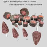 15 - 80mm Flap Wheel Disc Sanding Abrasive Grinding 6mm Shank For Drill Grit 80