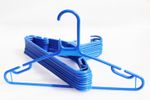 Heavy Duty Coat Hangers With Strengthen Bar – Blue