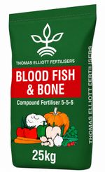 25kg Blood Fish & Bone Fertiliser Granules Garden Plant Feed Soil Booster