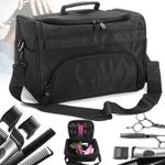 Large Capacity Hairdressing Bag with Strap Barber Tool Kit Salon Storage Case UK