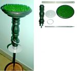 Falconry Block Perch 6" + AstroTurf - Black Colour