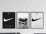 Nike room posters sneaker trainer prints streetwear wall art A2 A3 A4