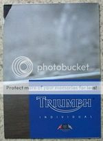 TRIUMPH Motorcycles Poster Sales Brochure 2002 TT600 Bonneville TIGER Daytona ++
