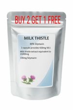 Milk Thistle 21000mg Capsules  Detox Support High Strength