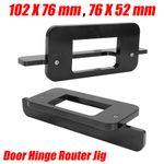 Aluminium Door Hinge Router Jig (102x76) & (76x52) Hinge Size Jig Installation