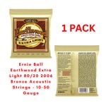 Ernie Ball Earthwood Extra Light 80/20 Bronze Acoustic Strings - 10-50 Gauge
