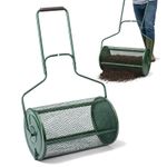 NEW! Heavy Duty 72L Garden Lawn Compost Spreader Fertiliser Manure Roller