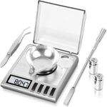 50gx0.001g High Accuracy Digital Milligram Jewelry Scale With Calibration Weight