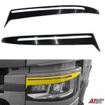 Pair of Evil Eye ABS Plastic Headlight Eyebrows Trim for Scania R S 2017+ HQ
