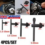 Chuck Key Replacement drill 4-Size Chuck Keys 10mm 13mm 16mm 20mm Fit for Lathes