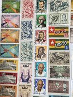 TOGO 100 Different Used Postage Stamps For Collecting and Crafting