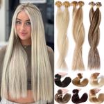 U Tip 100% Real Remy Human Hair Extensions Keratin Nail Pre-bonded 0.5G 1G Thick