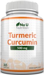 Turmeric Curcumin 365 Capsules High Strength 500mg Anti-inflammatory Pain Relief