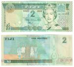 FIJI 2 Dollars Banknote (2002) P.104a - UNC