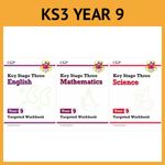KS3 Year 9 Maths English Science Workbooks Ages 13-14 CGP with Answers NEW