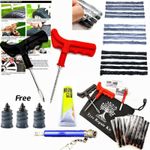 Set Emergency Tyre Puncture Repair Kit Car Van Motorcycle Tubeless Tire Strips