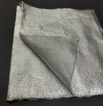 ALUMINISED FIBRE CLOTH ENGINE HEAT PROTECTION SHEET / WRAP H.D 500MM X 500MM 