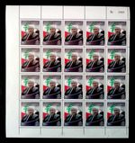LEBANON LATE MARTYR RACHID KARAMI FULL MNH SHEET OF 20 STAMPS WE COMBINE