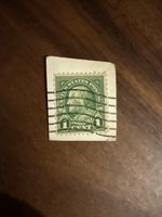 Very rare  1923 BENJAMIN FRANKLIN 1 Cent US Stamp - Green