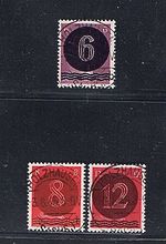 SBZ-West Saxony Mi. No. AI-AIII (Holzhausen Edition), used, FA. Dr. JaschBPP.