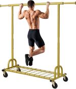 HOKEEPER Heavy Duty Clothes Rail 238kg Capacity, Extendable Hanging Rack .