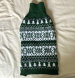 The Range Christmas Dog Jumper Size L Green/White Acrylic Winter Apparel