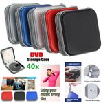 40 CD DVD Carry Case Cover Disc Storage Holder CD Sleeve Wallet Ideal Car Lot