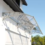 Front Door Canopy,Door Window Awning,Rain Shelter for Window Porch Clear40x120″