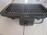 Severin Indoor Electric Grill Black Rectangular Metal Tabletop with Temp Control
