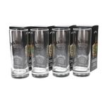 JD MAKE IT COUNT NO7 TALL GLASSES SET OF 4 COLLECTABLES MANCAVE BAR PARTY
