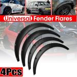 Universal 4PCS 3.1"Car Fender Flares Wheel Arches Extra Extension Flare Body Kit