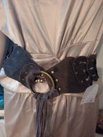 Brown leather belt