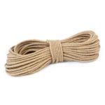 10mm NATURAL JUTE ROPE 3 STRAND BRAIDED TWISTED CORD TWINE SASH