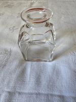 Vintage Small Glass Bottle Decanter With Glass Lid/stopper 4 Inch With Lid