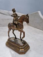 Vintage Metal Statue Of Joan Of Arc Jeanne D Arc